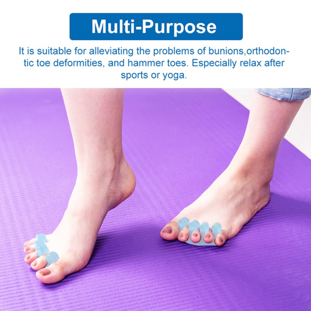 Pedicure Toe Separators for Bunion & Nail Polish Orthopedic Gel Toenail Dividers, Soft Gel Pedicure Kit Suitable for Salon Supplies, Beauty Tools for Toenail Separation