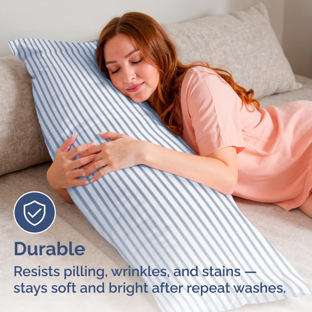Standard Pillow Cases Set of 10 - Ultra Soft Hotel Quality Pillowcase Covers - Comfy, Cozy & Wrinkle Free - Shrink, Stain and Fade Resistant - Machine Washable Pillow Protectors - 10 Pcs Set - White - Colors B