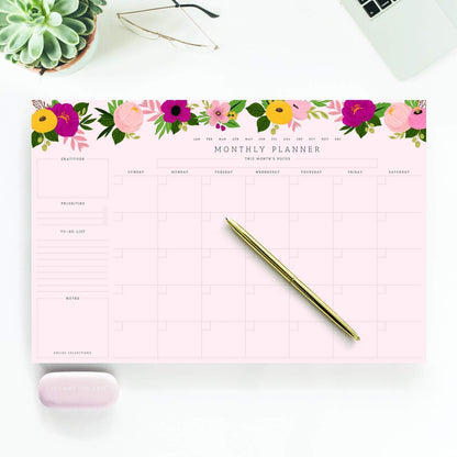 Bliss Collections Weekly Planning Pad, To Do List Notebook - Undated Tear-Off Sheets Notepad - Work Calendar, Organizer, Scheduler for Goals, Tasks - Minimalist, 8.5" x 11", 50 Sheets