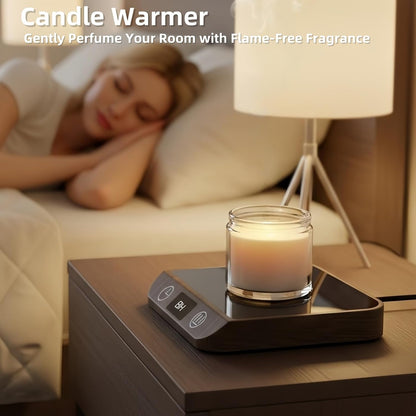 Coffee Mug Warmer & Candle Warmer 2-in-1, Electric Cup Warmer for Desk