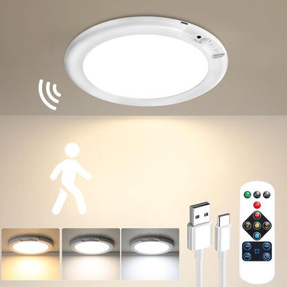 Gotopceed Rechargeable Motion Sensor Ceiling Light, Wireless Closet Light