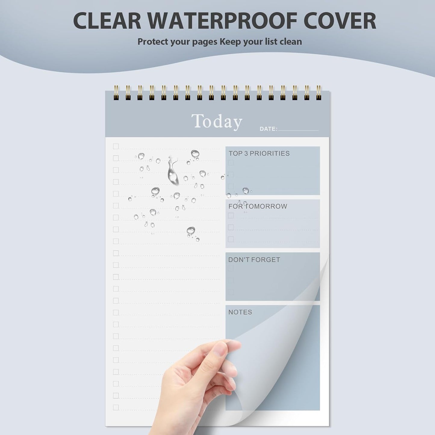 Weekly To Do List Notepad, Undated Planner with 52 Sheets (8.5''x11'') | Desk Accessories and Supplies, Women & Man, Home School & Work