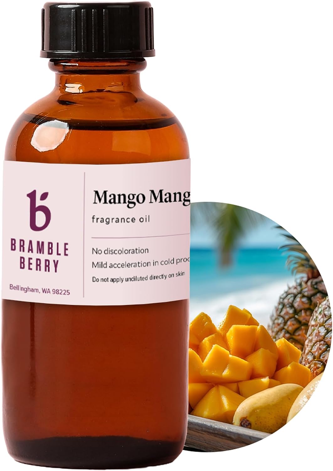 Bramble Berry Watermelon Sugar Fragrance Oil 2 oz | Sweet Fruity Scent for Soap Making, Candles, Lotion, Bath Bombs & Perfume | Skin Safe, Vegan, Paraben & Phthalate Free