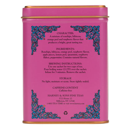 Harney & Sons HT Cherry Blossom Green Tea, 20 Sachets in Tin