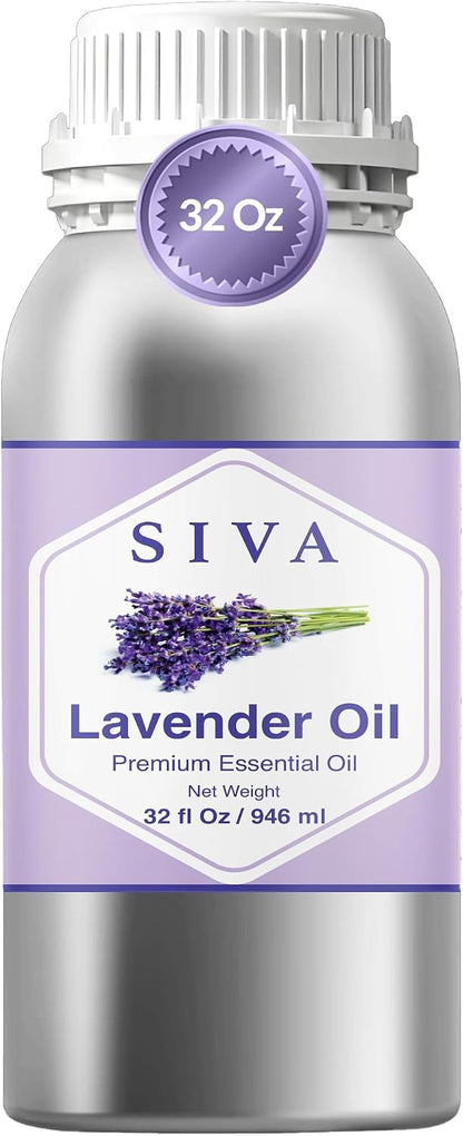Siva Lavender Essential Oil, Huge Bottle, Large Size, 16 Fl Oz (473 ml)