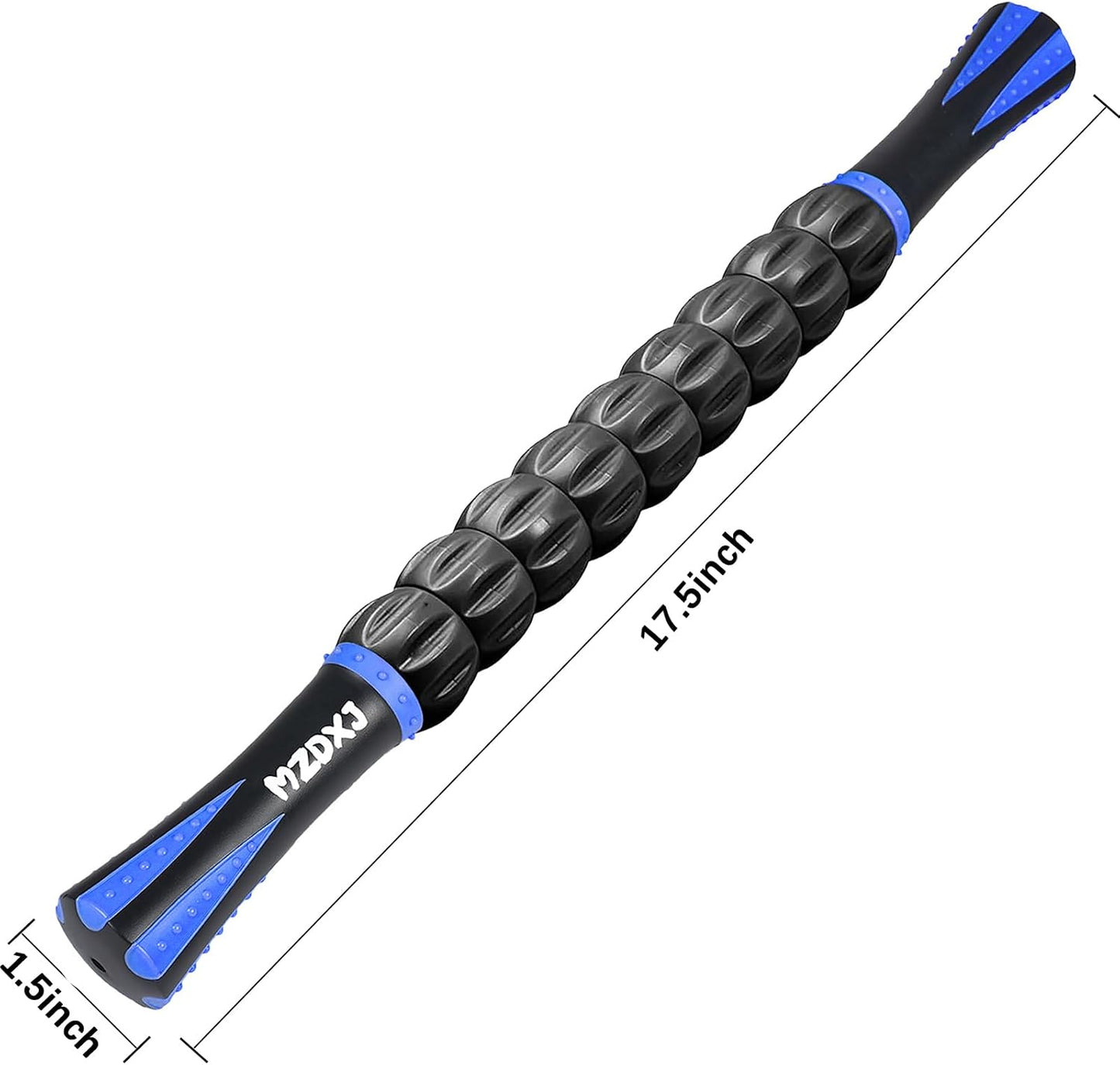 Muscle Roller Massage Roller Stick- Deep Tissue Fascia Blaster for Myofascial Pain Relief, Lymphatic Drainage & Body Sculpting, Handheld Physical Therapy & Recovery Tool (Pink black-18 inch)