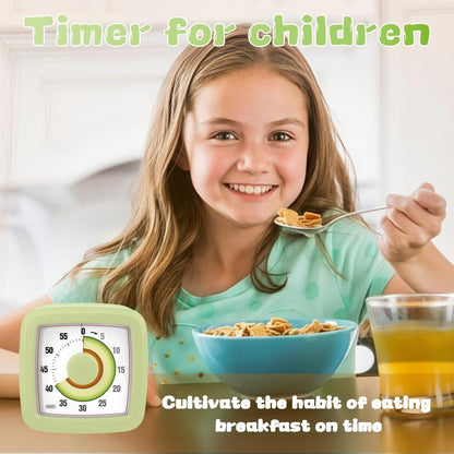Kids Visual Timer for Kitchen,Classroom,Cooking,Learning,Bedroom,Office, 60-Minute Countdown Pomodoro Timer for Kids with Autism ADHD (Orange Style)