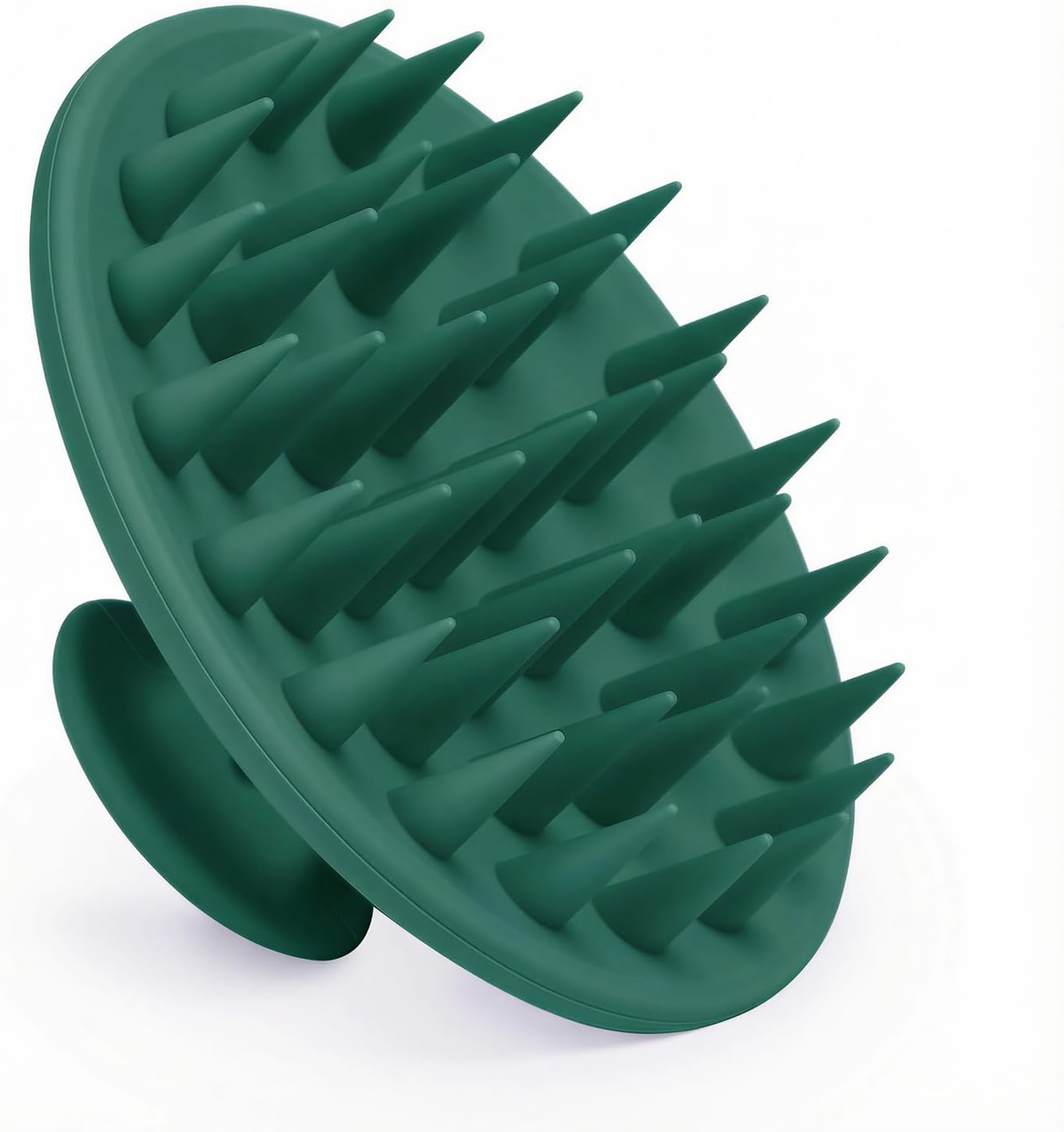 Meartchy Silicone Scalp Massager Shampoo Brush, Scalp Brush for Hair Growth & Dandruff Removal, Hair Scrubber Scalp Stimulator Exfoliator Brush with Soft Bristles for Wet Dry Scalp Care (Black)