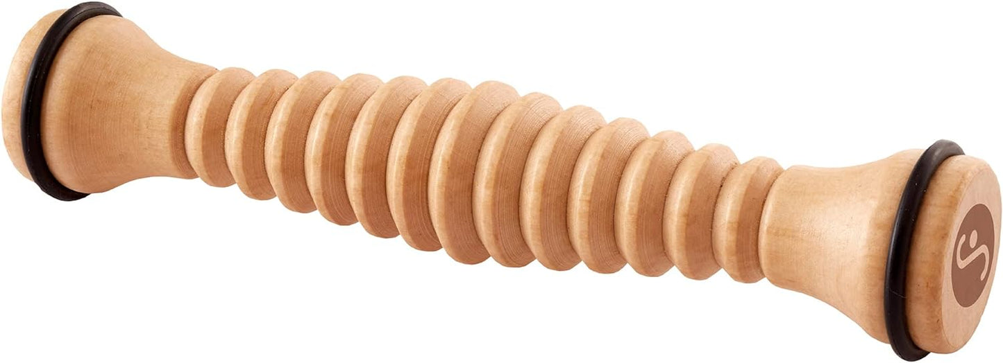 Body Back Wooden Foot Roller - Wood Therapy Massage Tool For Plain Relief