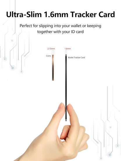 Wallet Tracker Card for Apple & Android