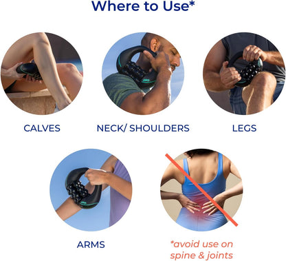 Chirp RPM Rolling Percussive Massager, Deep Tissue Muscle & Back Roller