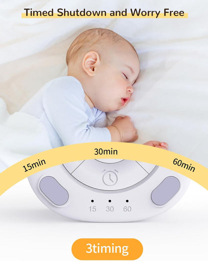 Dearan White Noise Sound Machine for Baby with 7Color Night Light, Portable Mini Sleep Sound Machine, Calm,Relax -Smooth Sound White Noise Machine Timer and Memory Gift Home,Travel