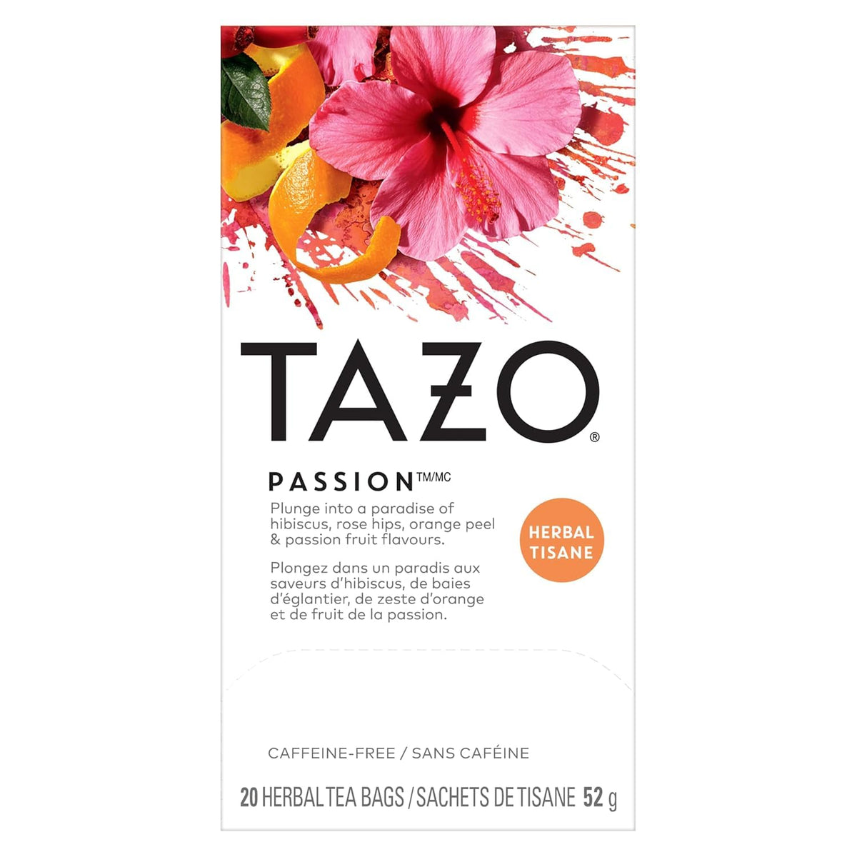 TAZO Herbal Tea Variety Pack for Relaxation, Wellness and Daily Tea Enjoyment, Refresh Mint (16), Green Ginger (16), Calm Chamomile (16) and Passion Herbal Tea (20) (Variety Pack)