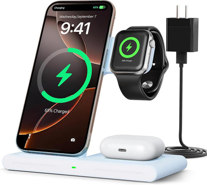2026 Travel Portable Wireless Fast Charging Station for Apple & Android