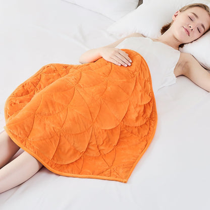 Weighted Lap Blanket 7 lbs for Adults, Luxury Soft Small Weighted Blanket, Compact Portable Weighted Lap Pad for Relaxation, Sleeping, Travel, All-Season Use, Forest Green, 40" x 52"