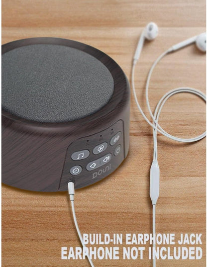 Douni Sleep Sound Machine - White Noise Machine with 27 Soothing Sounds for Sleeping & Relaxation, Timer Settings,Sleep Therapy for Families, Home,Office,Travel.Wood Grain