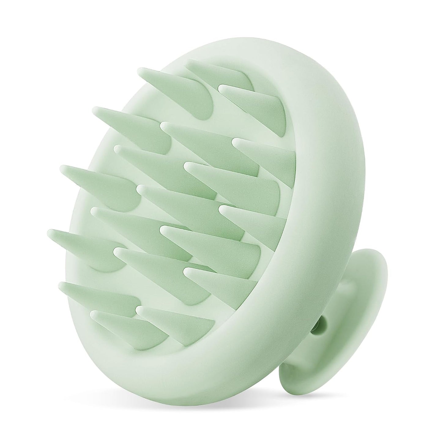 HEETA Scalp Massager Hair Growth, Scalp Scrubber with Soft Bristles, Integrated Silicone Design, Exfoliator for Dandruff Removal & Relaxation, Shampoo Brush Fit Wet Dry Hair Use, Black