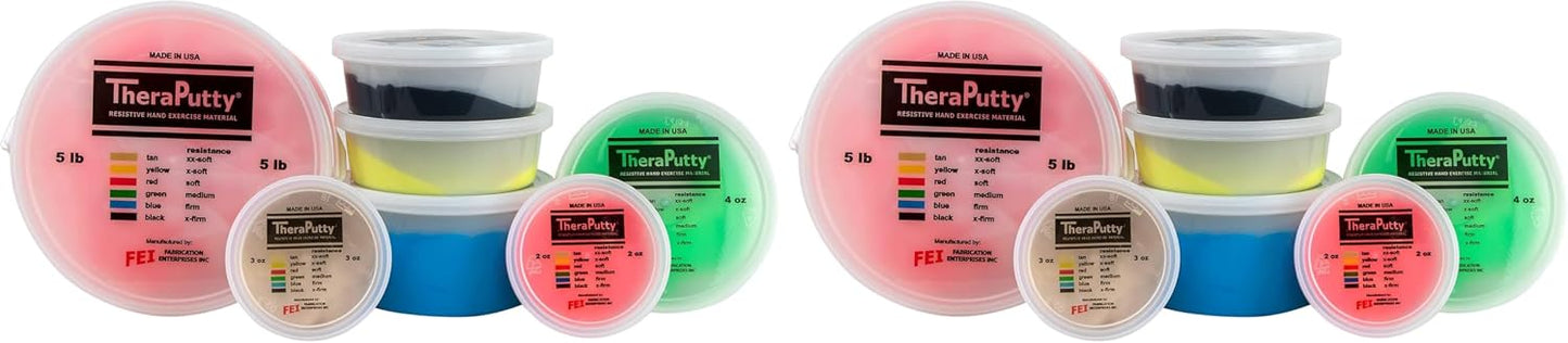 CanDo TheraPutty Standard Hand Exercise Putty For Rehabilitation, Exercises, Hand Therapy, and Occupational Therapy. Use To Strengthen Hand Muscles, Improve Fine Motor Skills, And Decrease Stress