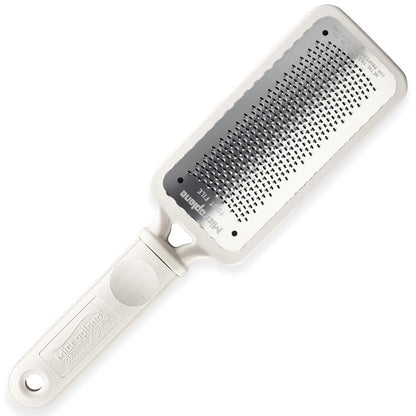 Microplane Colossal Foot File Scraper - The Original Stainless Steel Foot Rasp, Dead Skin/Callus Remover for Feet, Gentle Foot Scrubber, Pedicure Tools for Salon-Quality Foot Care, Black
