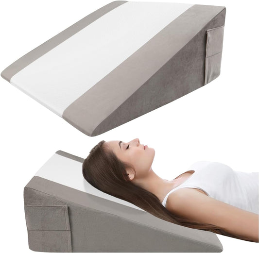 CHxxy Memory Foam Bed Wedge Pillow (10"x24"x24")