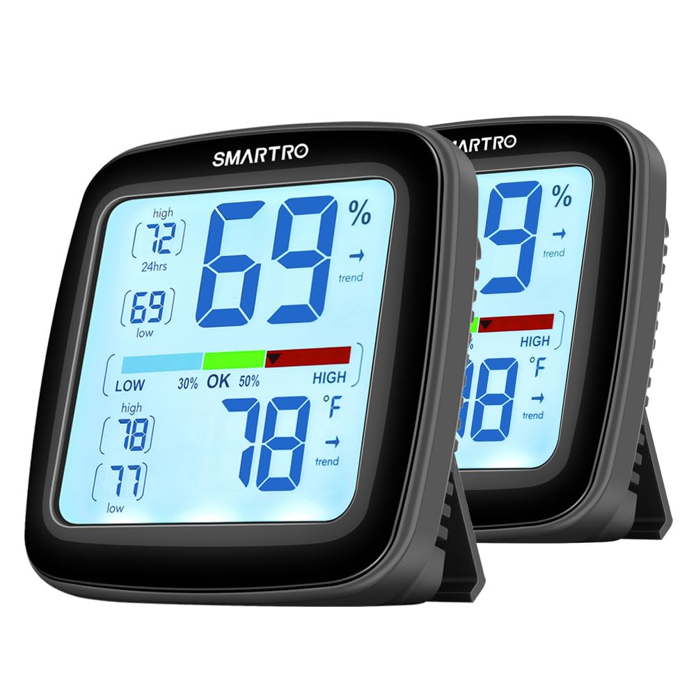 SMARTRO SC42 Professional Digital Hygrometer Indoor Thermometer Room Humidity Gauge Pro Accuracy Calibration