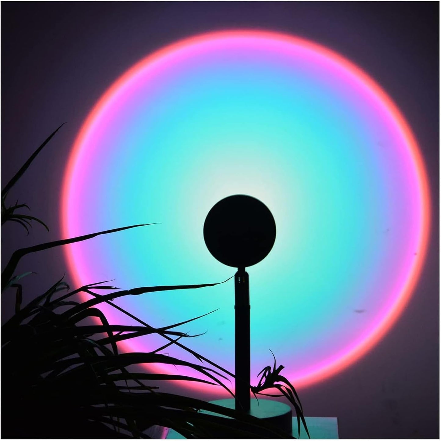Jensense Sunset Lamp Golden Glow Closely Sunset Sunrise Feel Night Light Simple Mood Light Decor Bedroom Photography Live Streaming Background, NO APP, NO Color Changing