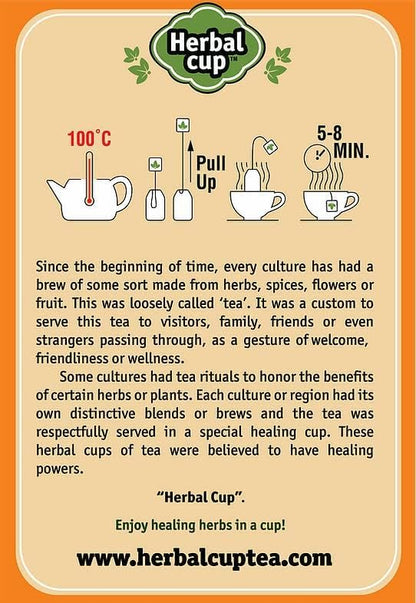 Herbal Cup Ayurveda Turmeric Tea, Organic Ginger & Black Pepper, No Caffeine Herbal Supplement (16 Count, Pack of 3)