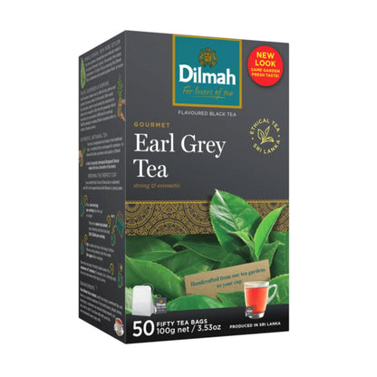Dilmah Earl Grey Ceylon Tea - 50 Tea Bags 100g
