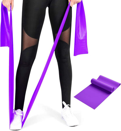 Resistance Bands for Home Workout,Long Exercise Band for Physical Therapy | Non-Latex 59inch Elastic Fitness Bands for Yoga,Pilates,Gym,Travel, Home Exercise Equipment for Women,Men,Pregnant,Seniors