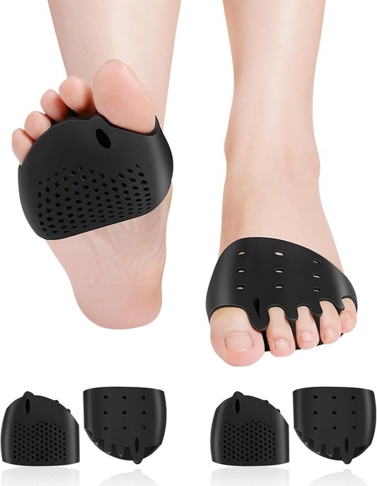 Metatarsal Pads, Toe Separators, Soft Gel Bunion Corrector Cushion, Toe Spacers, Breathable&Reusable, Idea for Mortons Neuroma, Diabetic Feet, Hammer Toe, Blisters, Rapid Pain Relief（Pink）