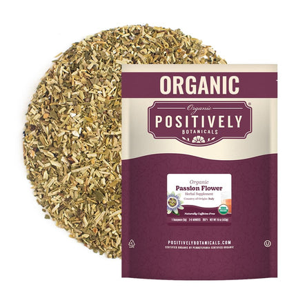 Positively Botanicals, Organic Passion Flower, Loose Leaf, 16 Ounce