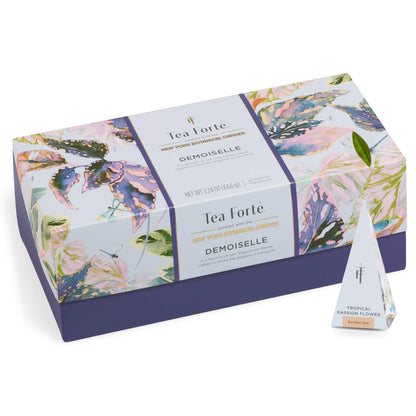 Tea Forte Premium Presentation Box Gift Set Sampler, 20 Count, Assorted Blends Individually Wrapped Handcrafted Pyramid Infuser Bags, Frank Lloyd Wright