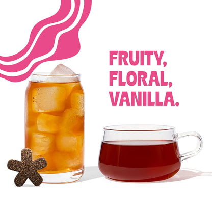 Tea Drops Rose Earl Grey Tea 2-Pack - 20 Bagless Organic Loose Leaf Tea Drops with Real Rose Petals, Microplastic-Free Caffeinated Black Tea, Iced or Hot