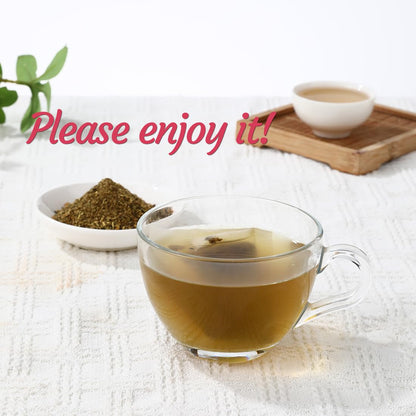 Premium Lemon Balm Leaf Tea, 50 Bags. Made with 100% Natural Lemon Balm Leaves, No Additive & Caffeine Free, Promotes Relaxation & Support Digestion.
