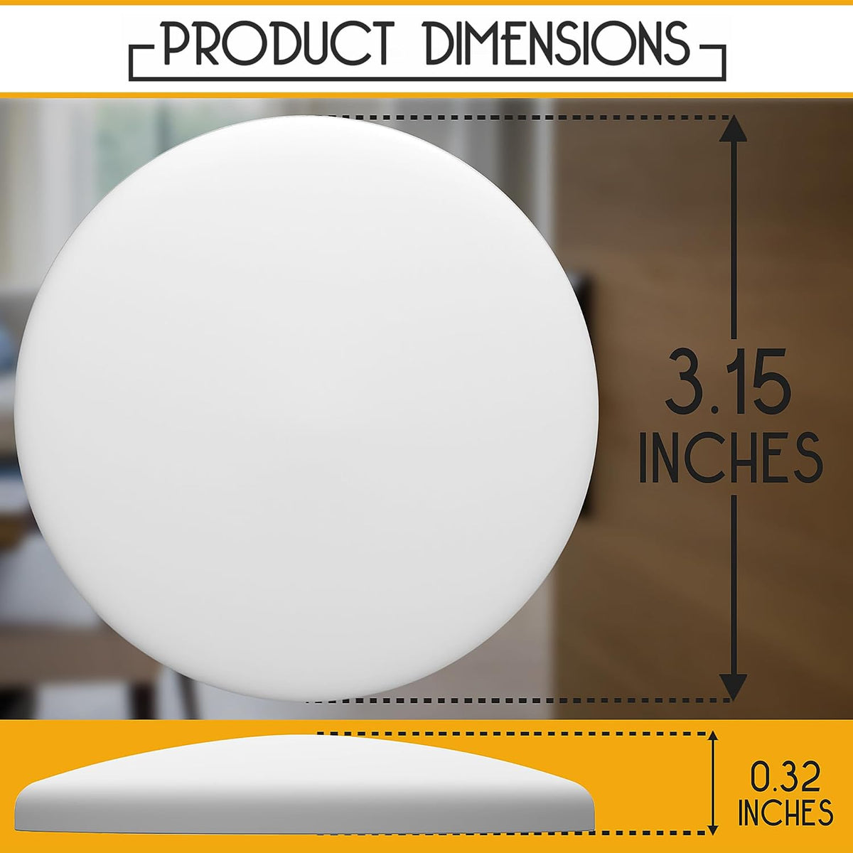 ProStoppr® Door Stoppers - Large 3.15" - Strong Adhesive Backing