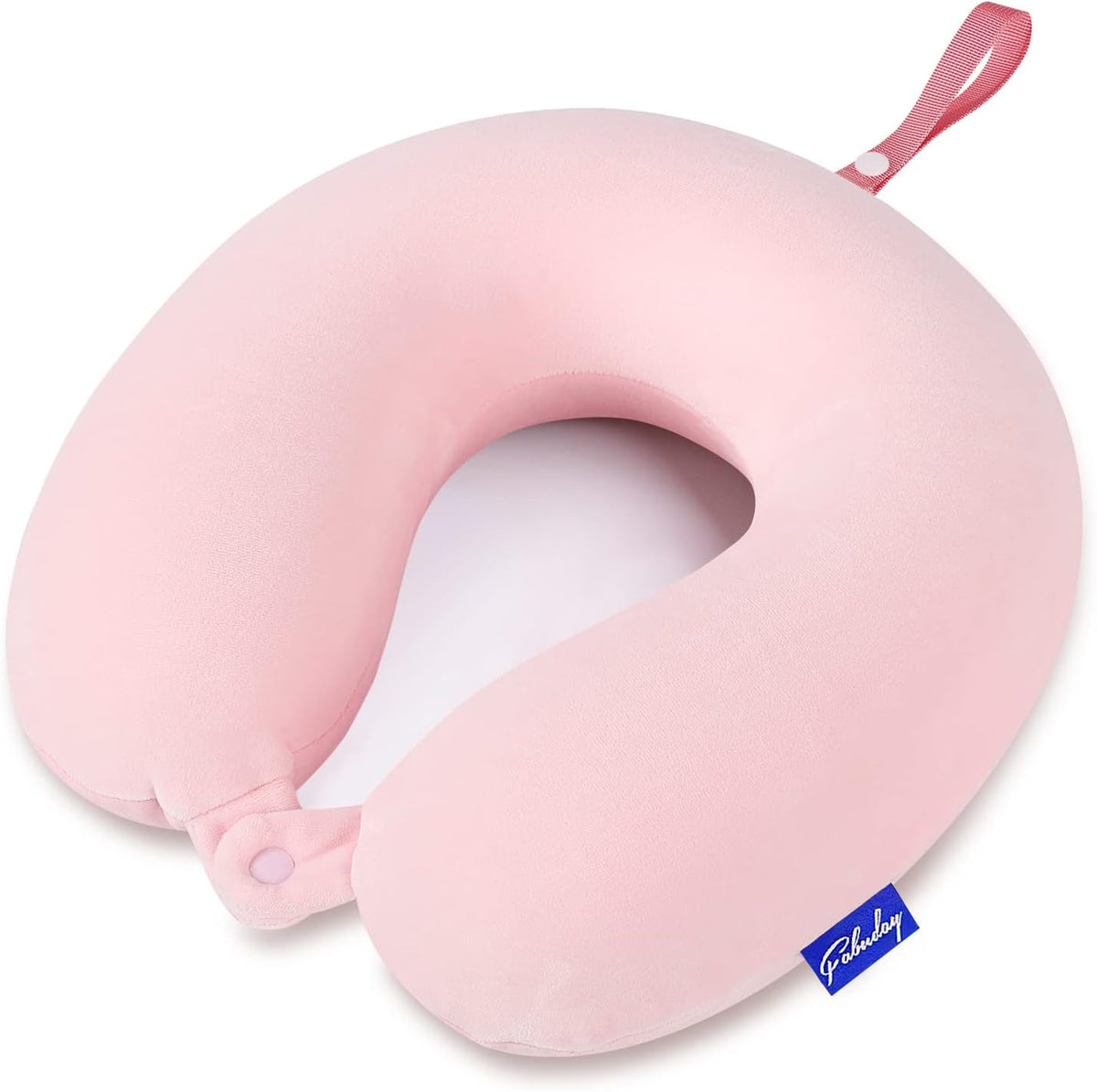 Travel Pillow Memory Foam for Airplanes - Neck Pillow for Traveling, Car, Home, Flight Pillow for Sleeping with Attachable Snap Strap Soft Washable Cover, Provide Head Neck Support Rest, Dark Gray