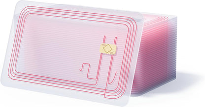 NFC Tags Clear NFC Cards Programmable NFC 215 Cards Ntag 215 NFC Tags,Compatible with TagMo and NFC Enabled Devices
