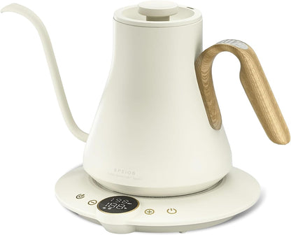 INTASTING Gooseneck Electric Kettle with ±1℉ Temperature Control 0.9 Liter