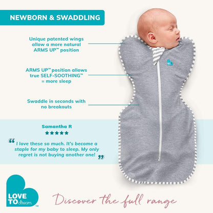 Love to Dream Swaddle UP, Baby Sleep Sack, Self-Soothing Swaddles for Newborns, Get Longer Sleep, Secure Fit Helps Calm Startle Reflex, New Born Essentials for Baby, 1.0 TOG, 13-19 lbs, Deep Olive