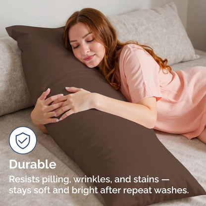 Standard Pillow Cases Set of 10 - Ultra Soft Hotel Quality Pillowcase Covers - Comfy, Cozy & Wrinkle Free - Shrink, Stain and Fade Resistant - Machine Washable Pillow Protectors - 10 Pcs Set - White - Colors A