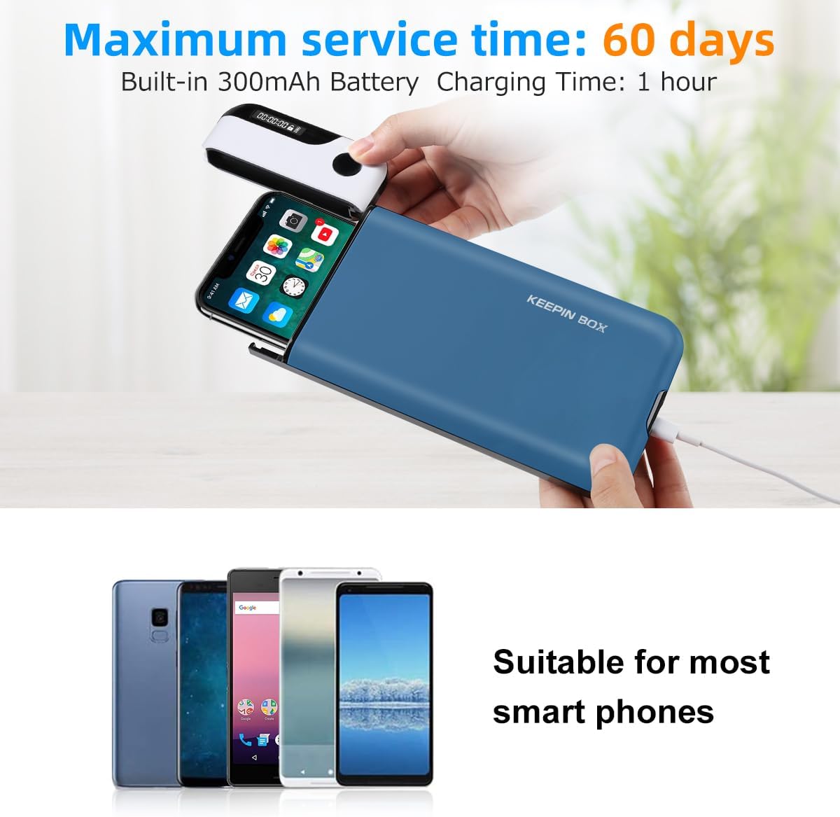 Phone Lock Box with Timer,Timed Lock Box,USB Charging Type,Time Can Be Freely Set,Easy to Carry,Excessive Games,Mobile Phone Addiction