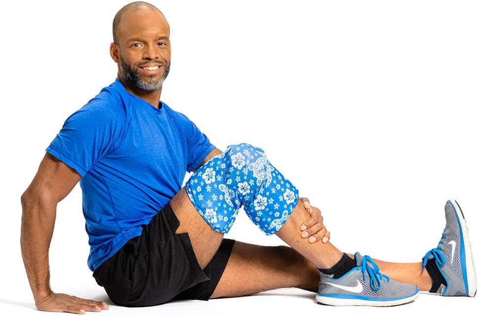 HurtSkurt® Premium Ice Therapy Sleeve – Turtle Bay Medium – Stretch-Fit Wearable Cold Compression Wrap for Knee, Leg, Elbow & Ankle Recovery, Durable, Machine Washable, Stays Cold Longer