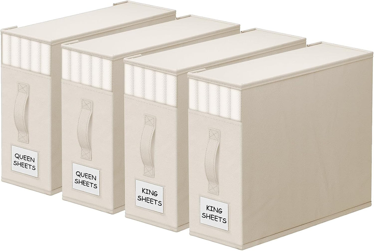 StorageTastic Bed Sheet Closet Organizers and Storage Under Bed Storage
