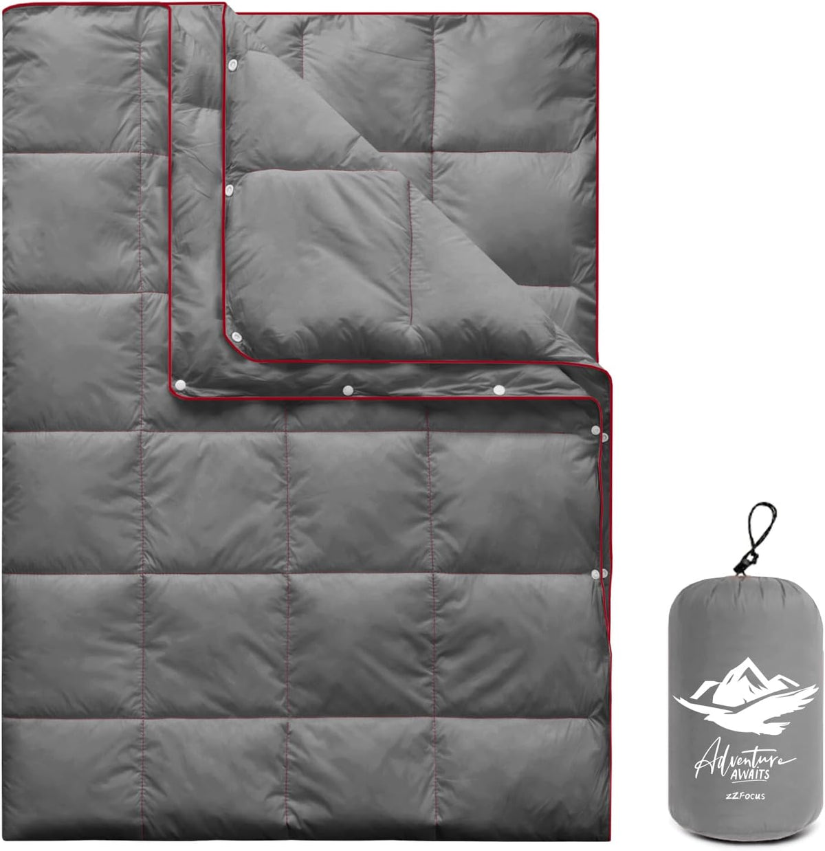 Mini Camping Blanket Lightweight Puffy Camp Blanket