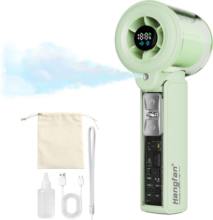 Handheld Misting Fan,20000 RPM,100 Speeds,Nano Mist,LED Display