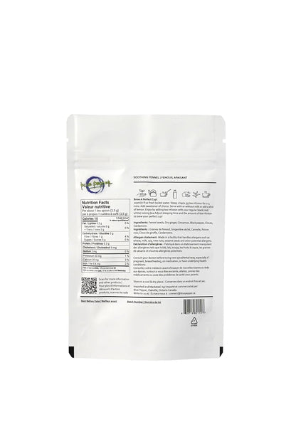 Blue Pepper Soothing Fennel Herbal Tea Blend - Natural Tea Infusion, Made in Small Batches, No Artificial Flavors or Preservatives, 60g - Caffeine Free