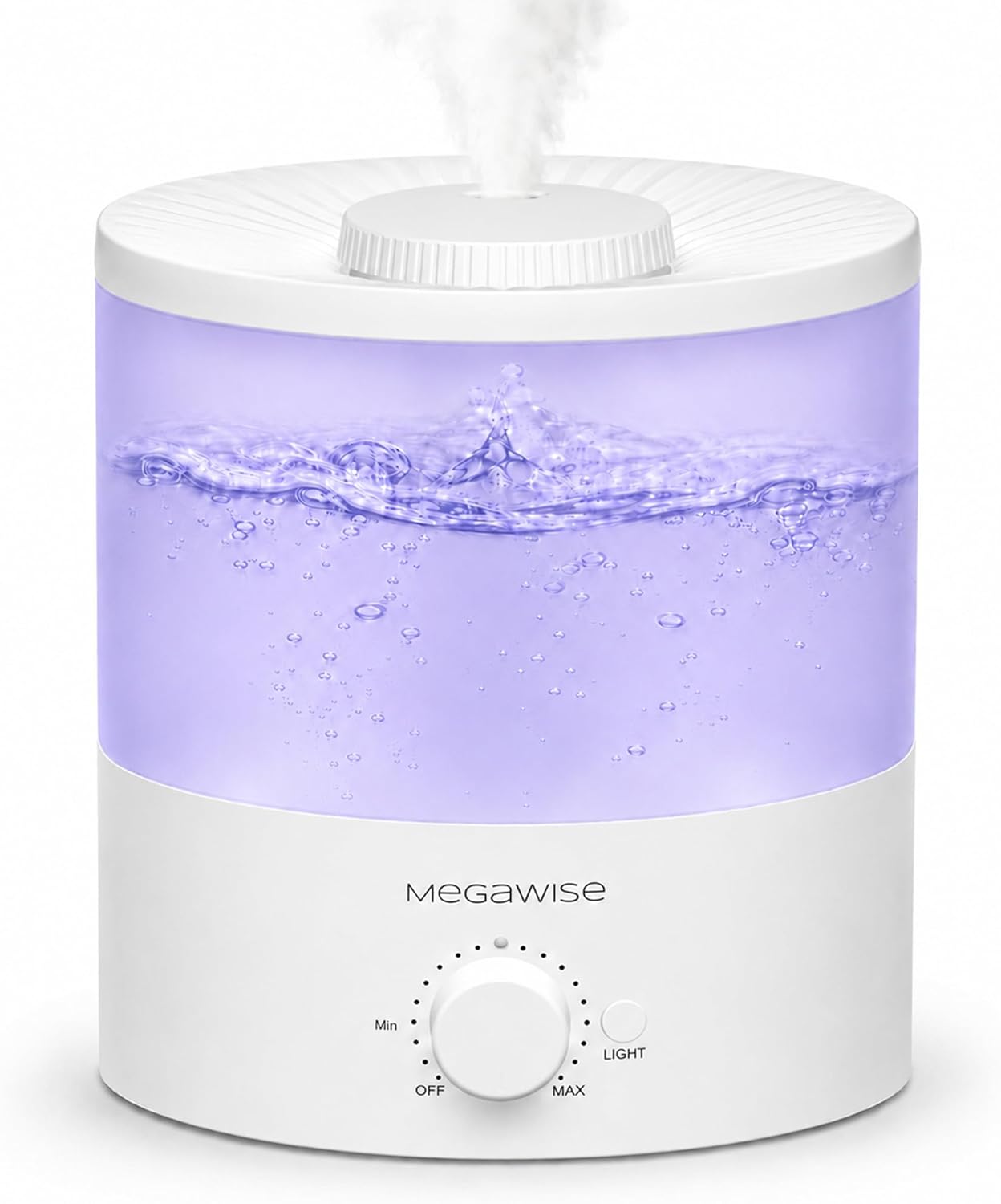 MegaWise Ultrasonic Cool Mist Humidifier SK7620 - 1.5L Capacity, Whisper-Quiet Operation, Adjustable Mist Output, Auto Shut-Off - Ideal for Home, Office, Baby Room, and Bedroom