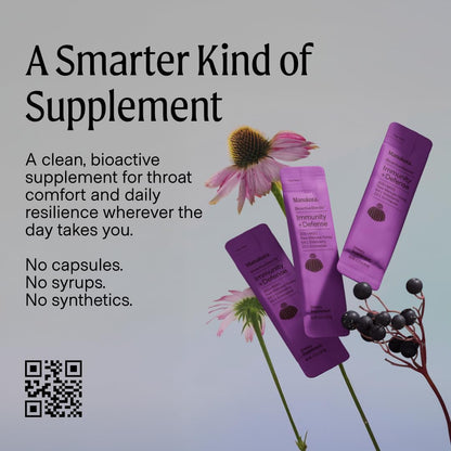 Manukora Immunity + Defense, Elderberry & Echinacea, Raw Manuka Honey