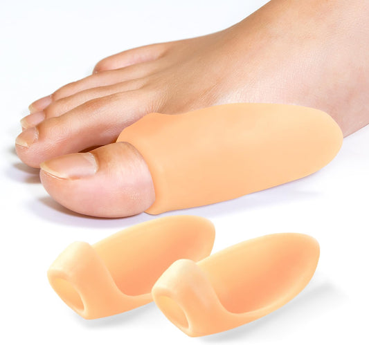 Promifun Gel Bunion Protector Shield, 10 Pack of Bunion Pads and Cushions, Bunion Guard for Big Toe, Relieve Foot Pain from Friction, Rubbing and Pressure - Clear