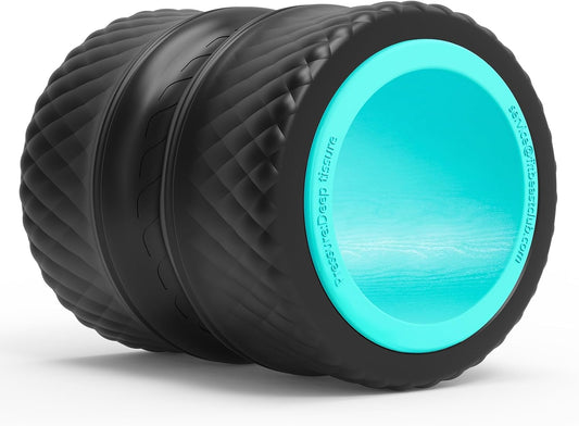 FitBeast Back Roller - Deep Tissue Massage Wheel, Yoga Wheel & Back Stretcher for Pain Relief (12'')